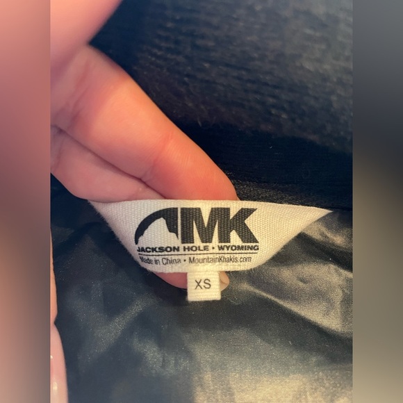 Women’s mountain khaki navy blue merino wool jacket size extra small - Picture 2 of 11